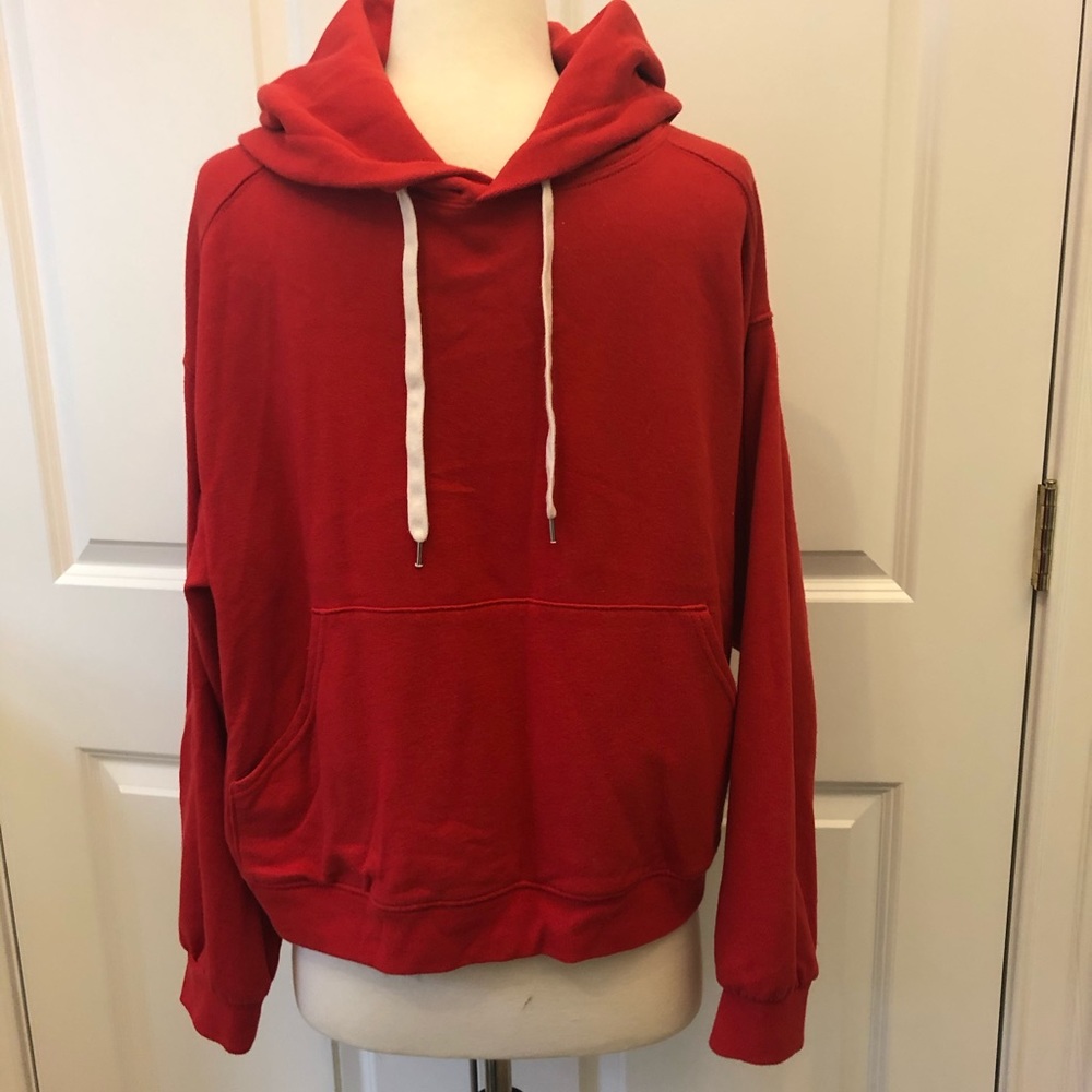 Red Gap Pullover Hoodie